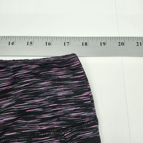 Beverly Hills Polo Club Leggings Womens 2X Black Pink Cropped Activewear Casual - Picture 7 of 9